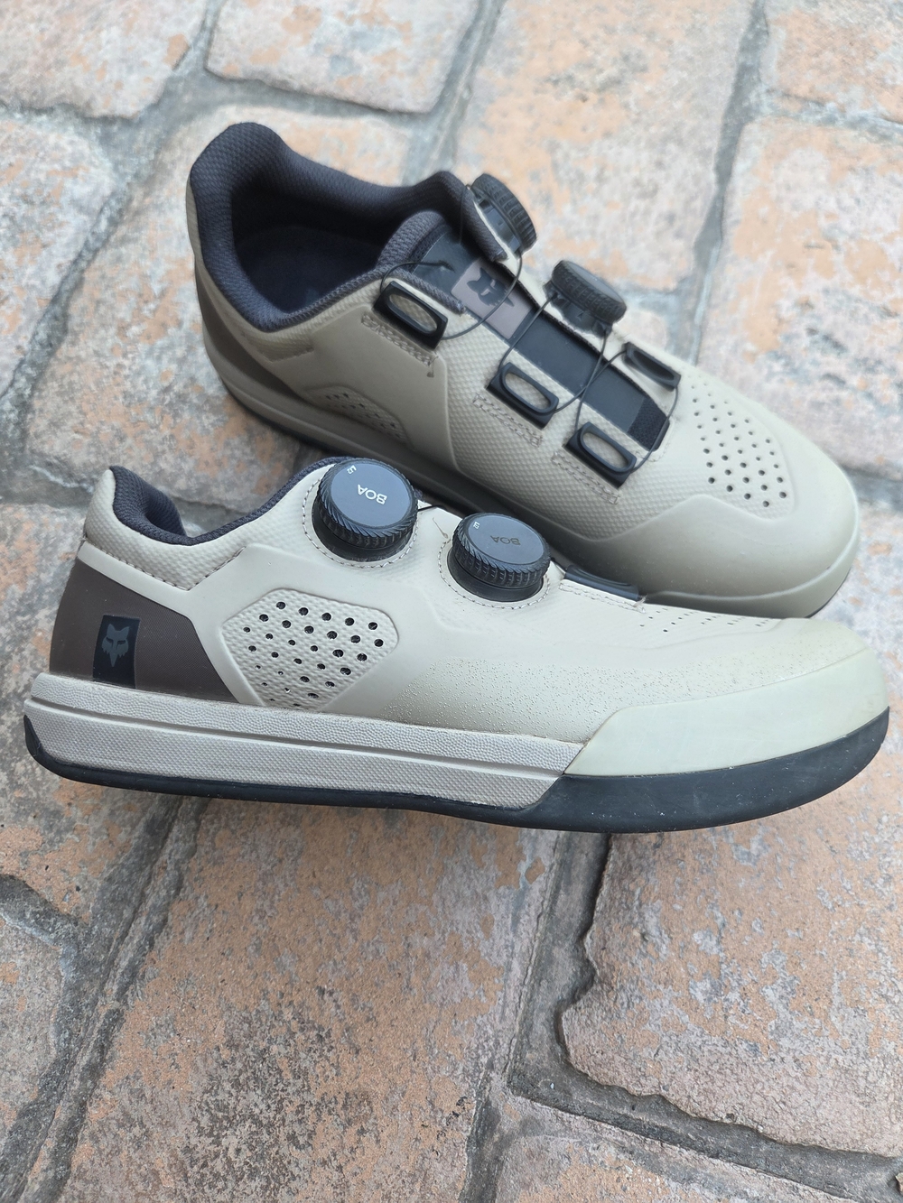 Fox Union BOA Mountain Biking Shoes in Beige with BOA Closure Size 37